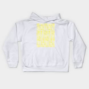 Abstract rectangles - lemon yellow Kids Hoodie